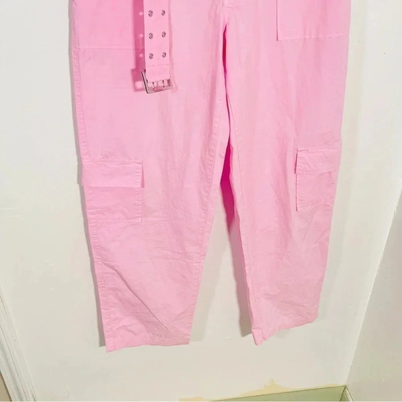 Frankie's Bikinis Jack Low Rise Cargo Pant Gumdrop Pink Beach Bohemian Surfer - Picture 8 of 10